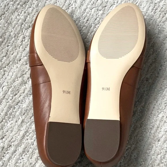 Talbots Ryan D Ring Leather Loafers Scandi Girl Cognac Size 9 1/2 - Picture 6 of 8